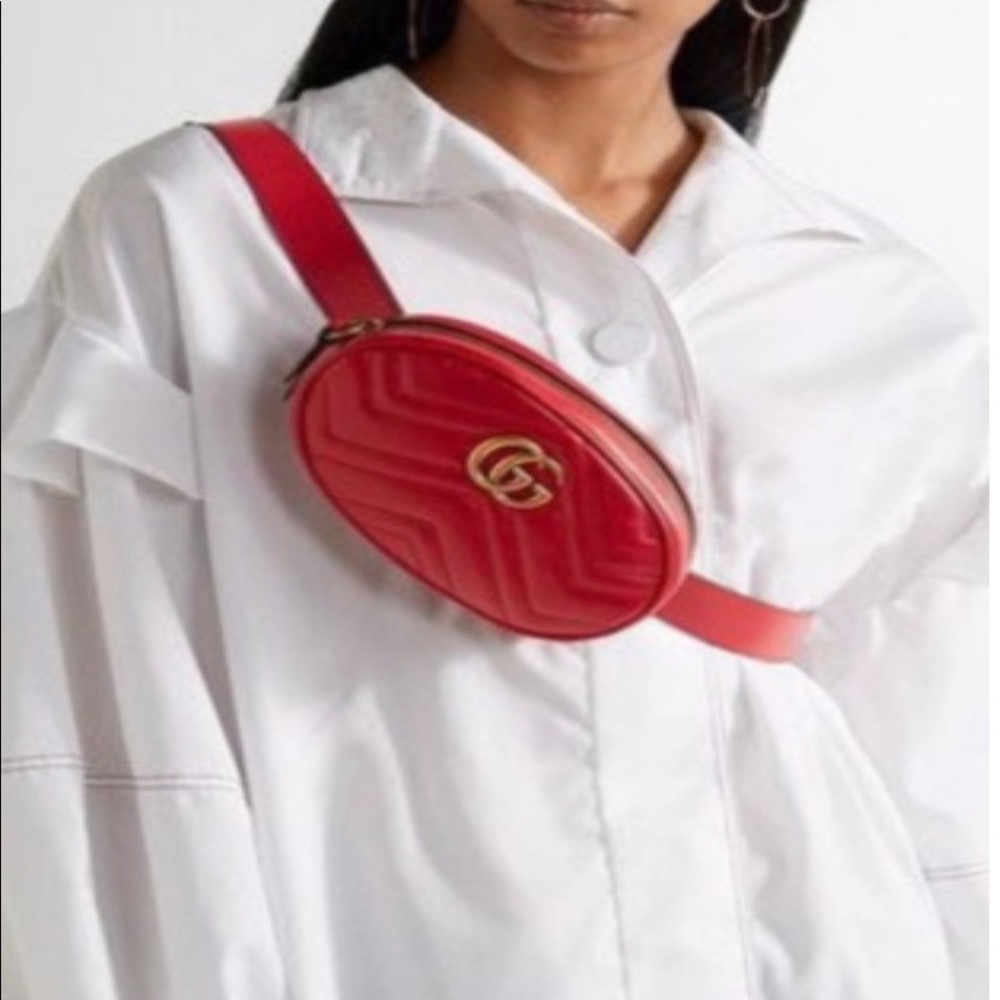 New Gucci Matelasse belt bag.